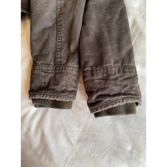 Abercrombie & fitch Adirondack jacket mens medium brown heavy faux fur lined y2k - Picture 7 of 11